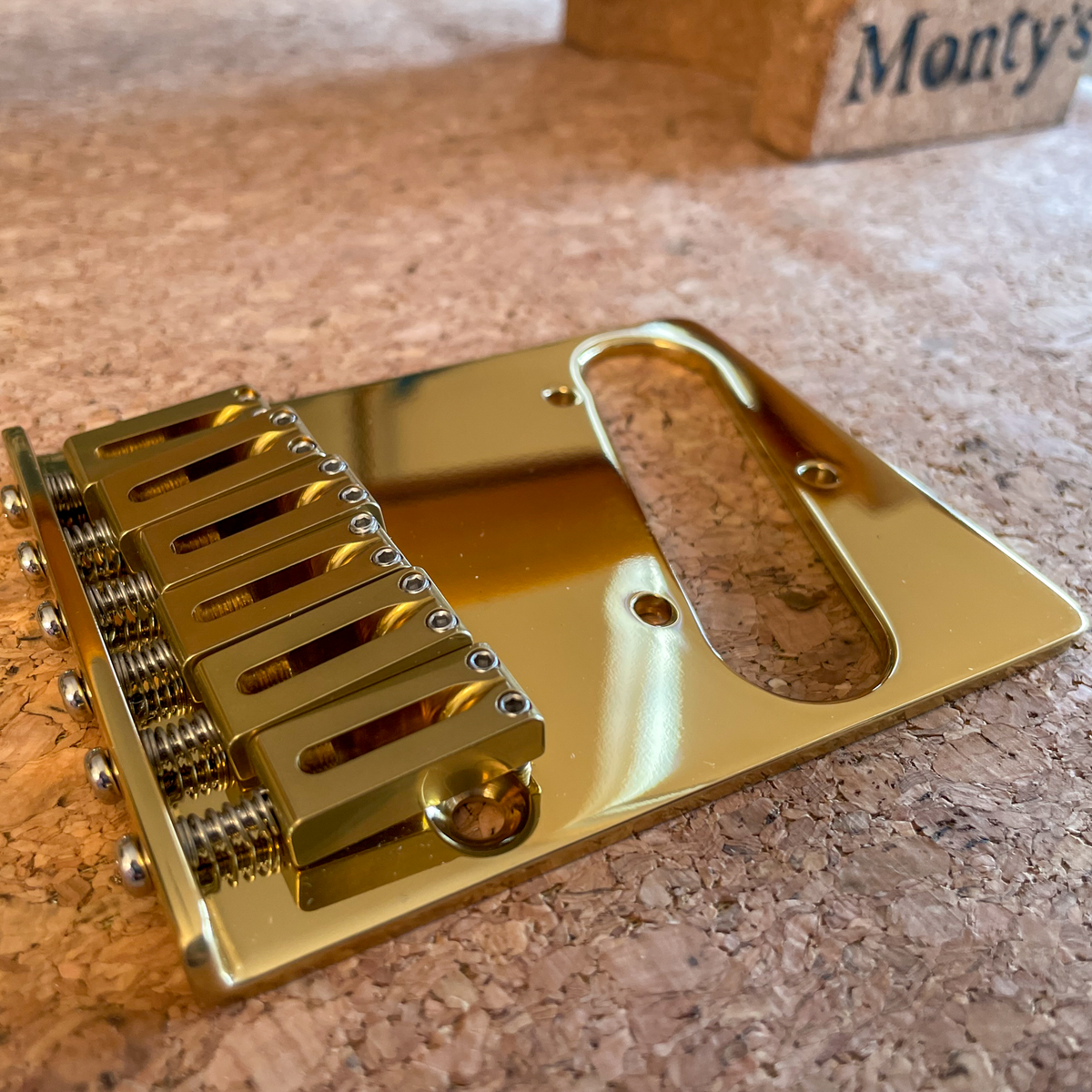 Gotoh Unplated Six Saddle Brass Telecaster Bridge