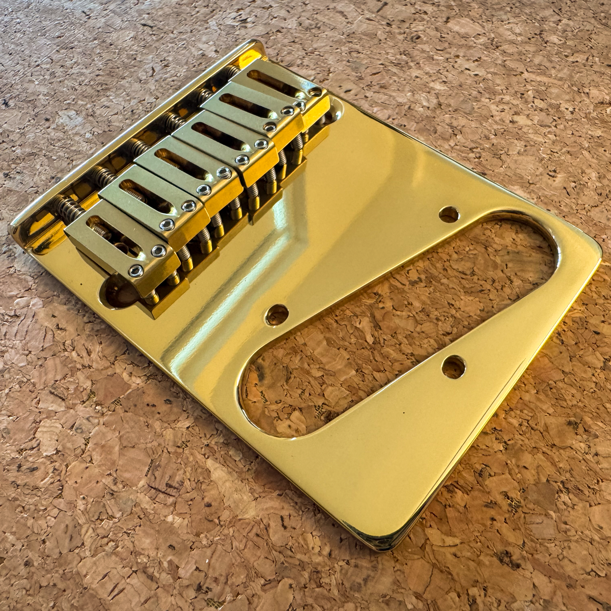 Gotoh Unplated Six Saddle Brass Telecaster Bridge