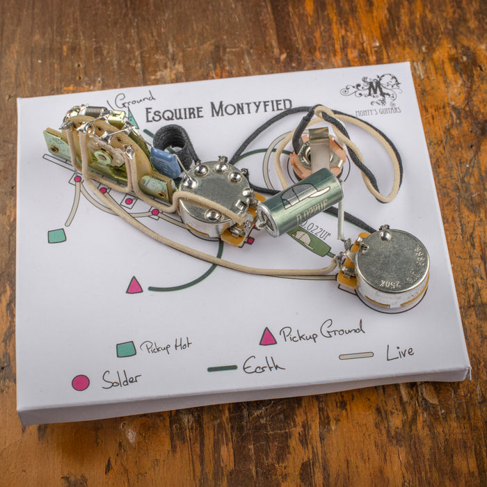 Esquire Drop in Wiring Loom - Monty's Guitars
