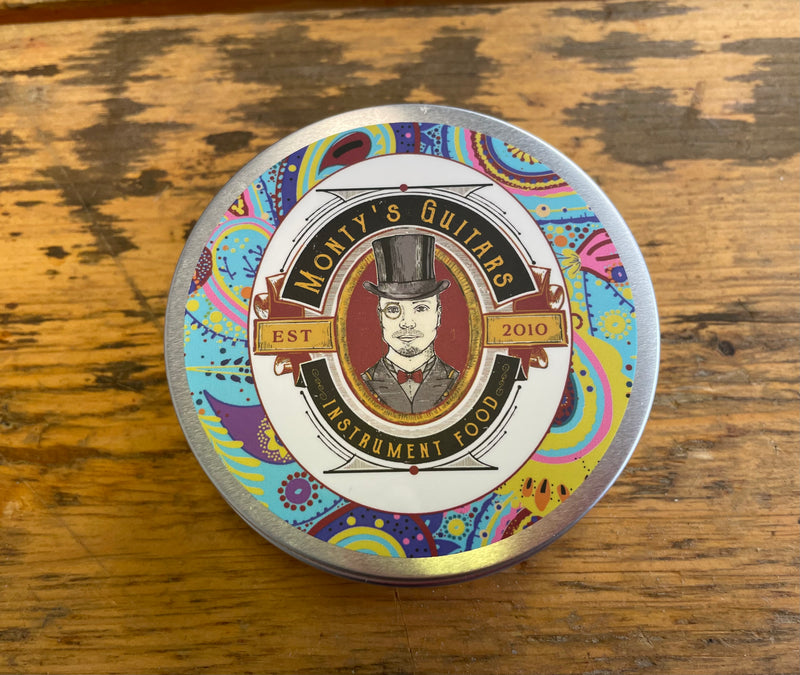 Monty's Megapresso - The Original Guitar Relic Wax, but in a larger tin with double the wax!