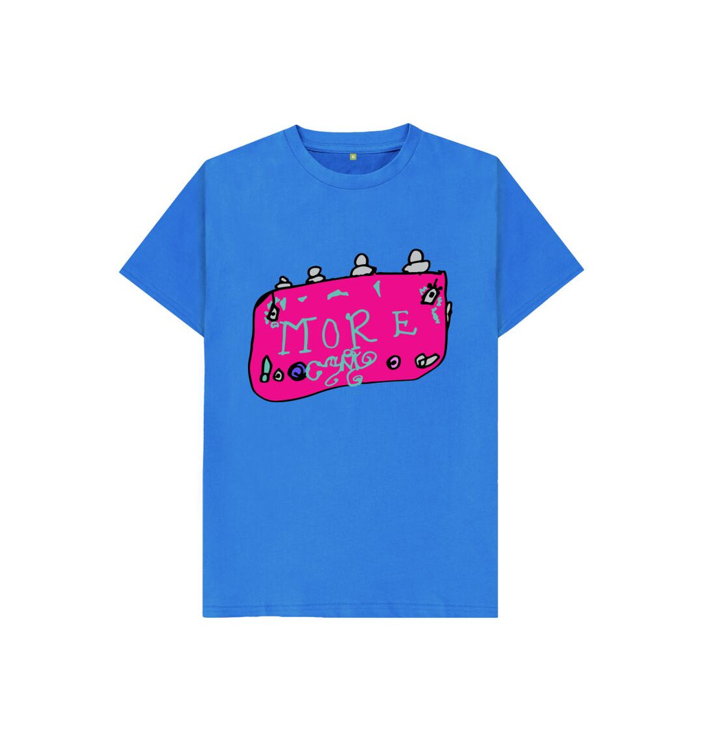 Bright Blue MORE! Kids T-Shirt